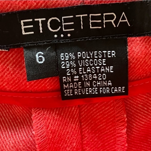 etcetera pants size 6 small  orange - Picture 7 of 7
